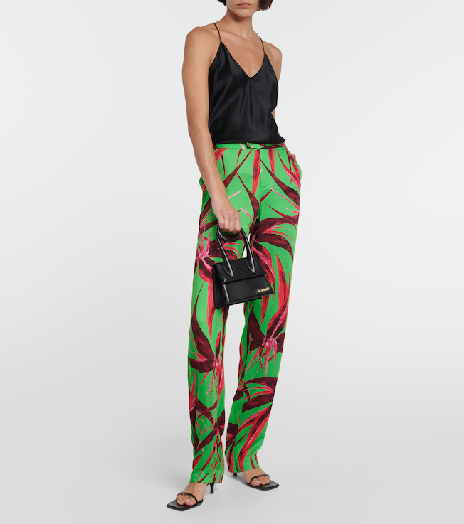 Louisa Ballou Floral straight pants