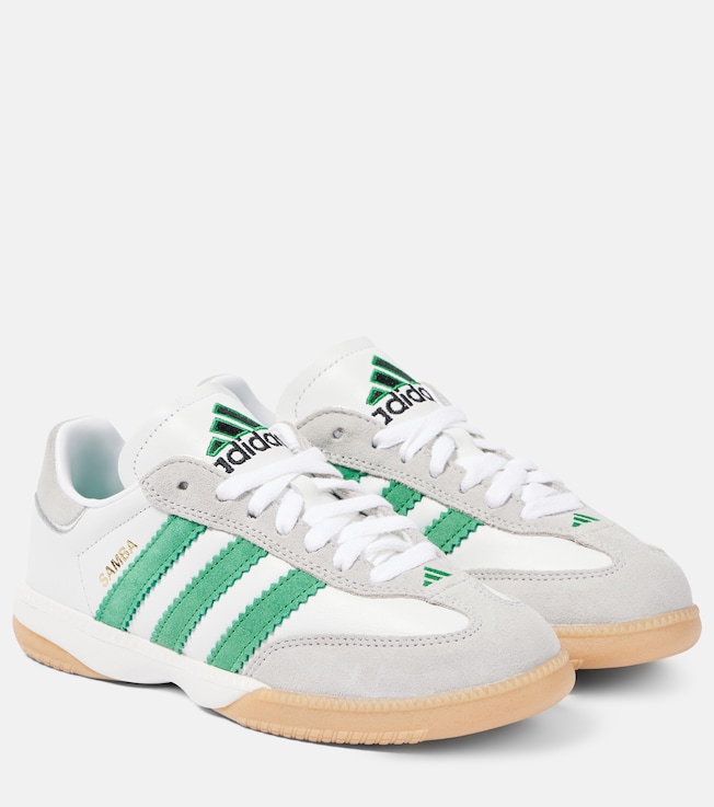 adidas Samba MN suede-trimmed leather sneakers