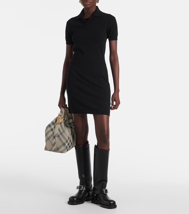 Burberry Cotton-blend polo dress