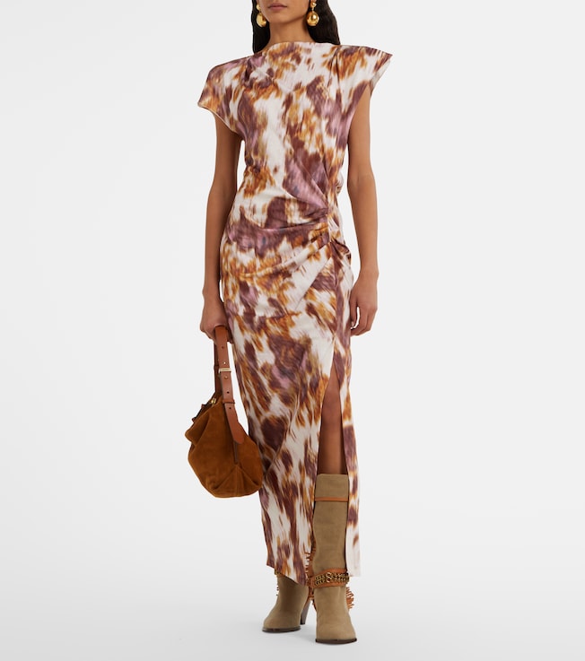 Marant Étoile Nadela printed cotton jersey maxi dress