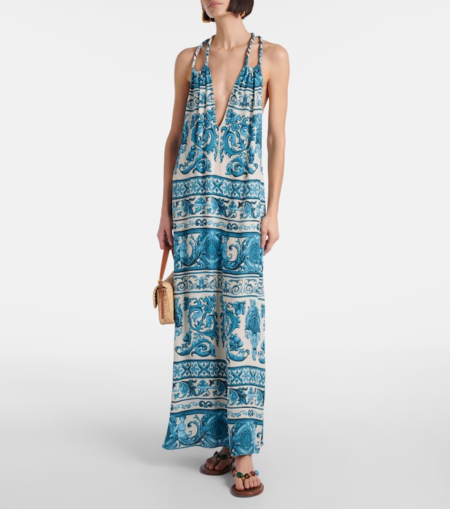 Adriana Degreas Satin maxi dress