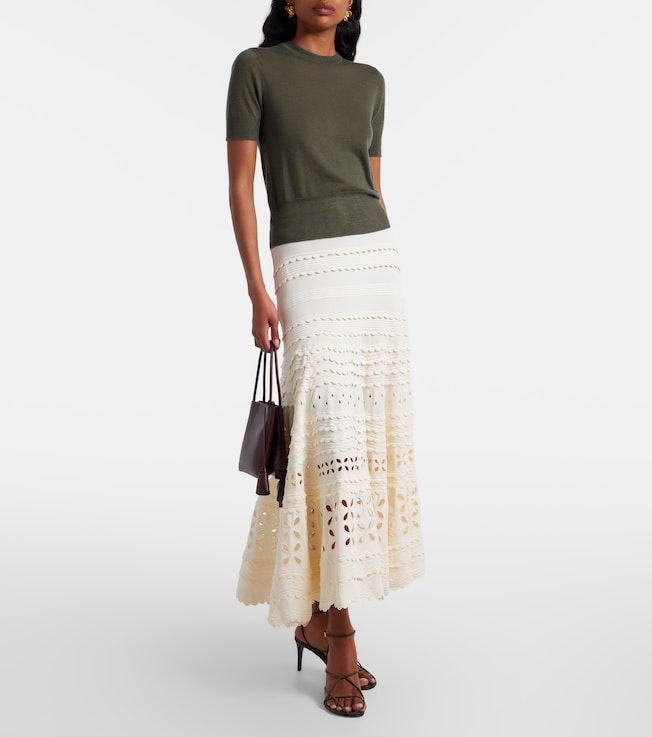 Ulla Johnson Annisa broderie anglaise midi skirt