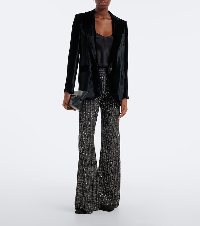 Missoni Knitted sequined flared pants