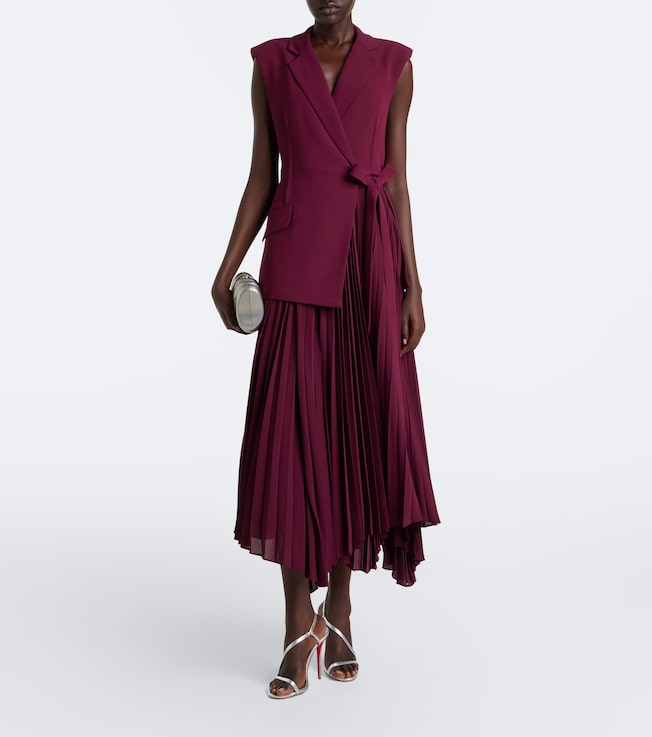 SIMKHAI Helena crêpe midi dress