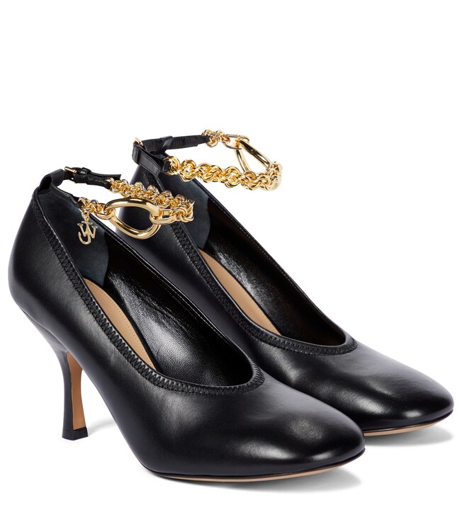 Jw Anderson Embellished leather pumps