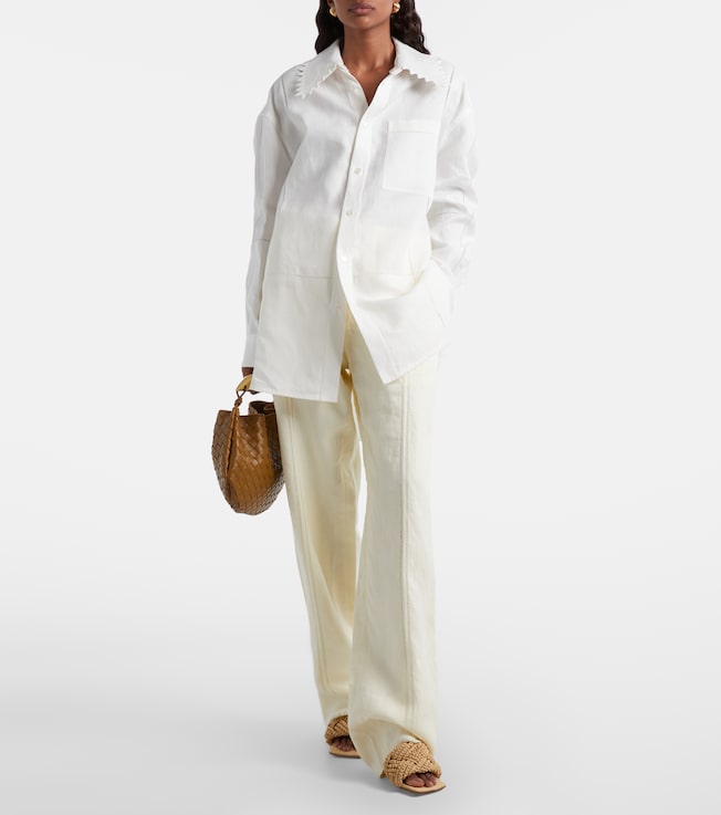 Bottega Veneta Oversized linen shirt