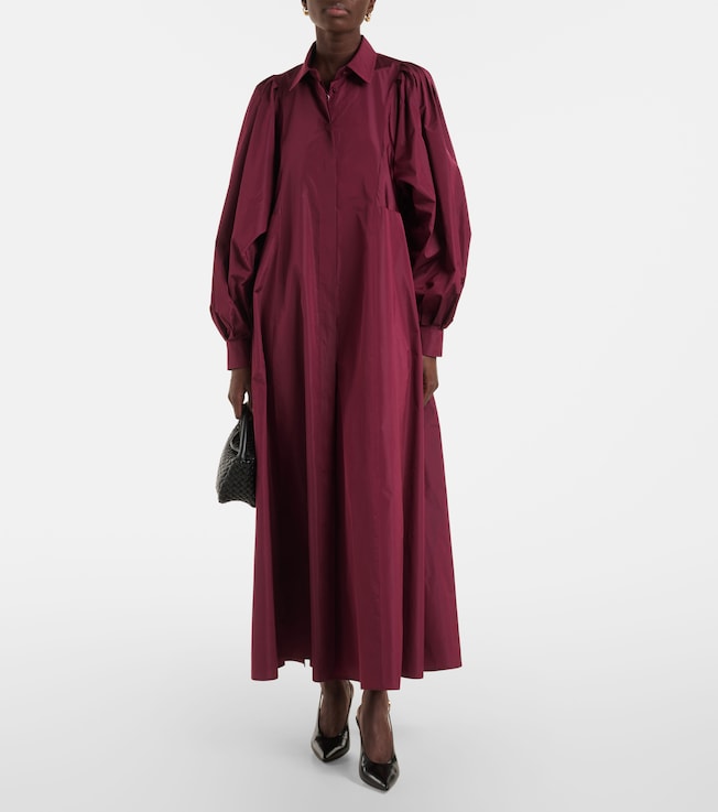 Max Mara Pucci pleated taffetta maxi dress
