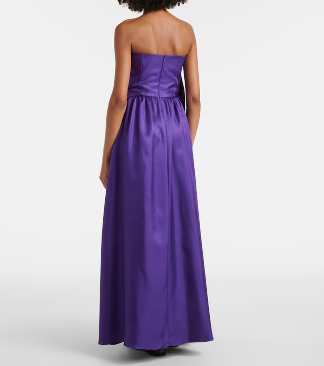Max Mara Max Mara Edda pleated silk maxi dress