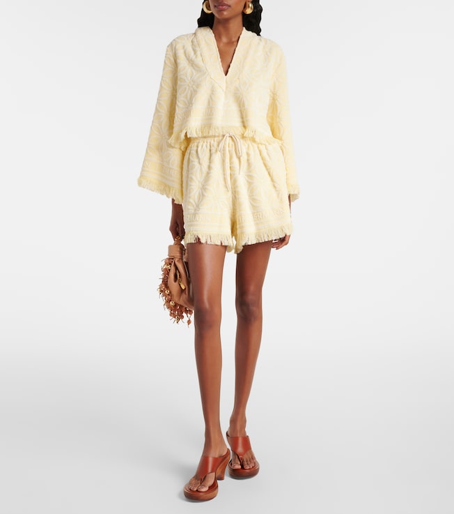Zimmermann Coco cotton terry shorts
