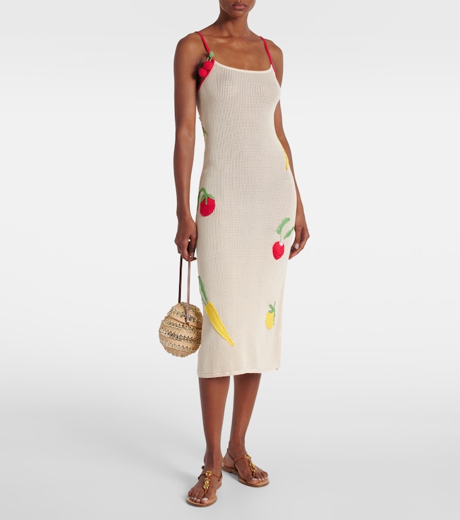 Staud Adeline crochet cotton beach dress