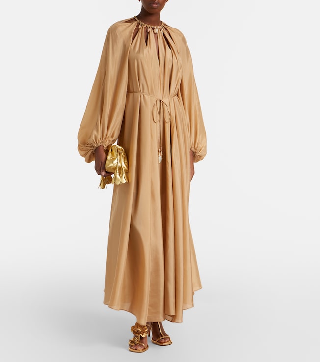 Zimmermann Mahon embellished silk maxi dress
