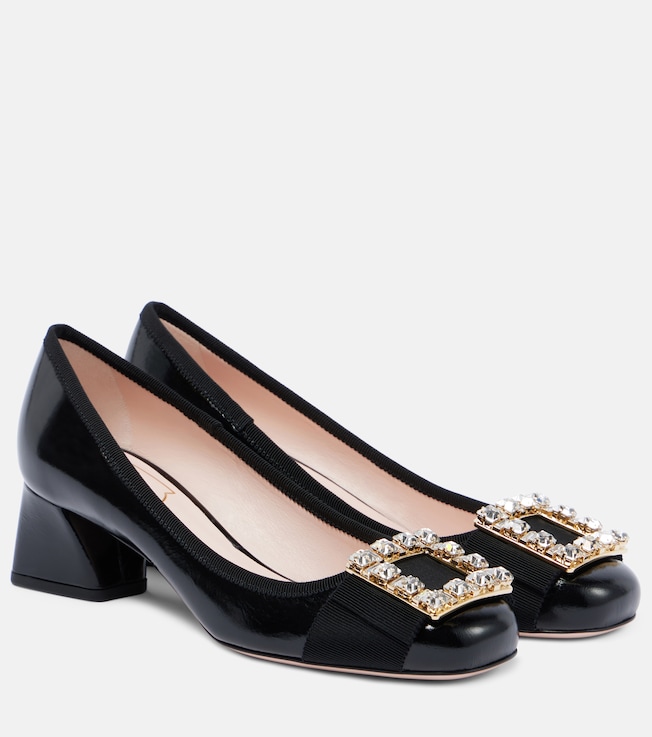 ROGER VIVIER - Mini Très Vivier 25 leather sandals | Plush