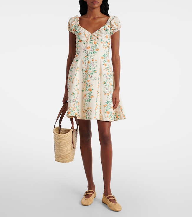 Agua by Agua Bendita Mati floral cotton poplin minidress