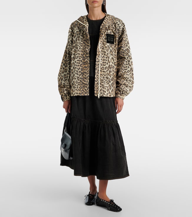 GANNI Leopard-print jacket