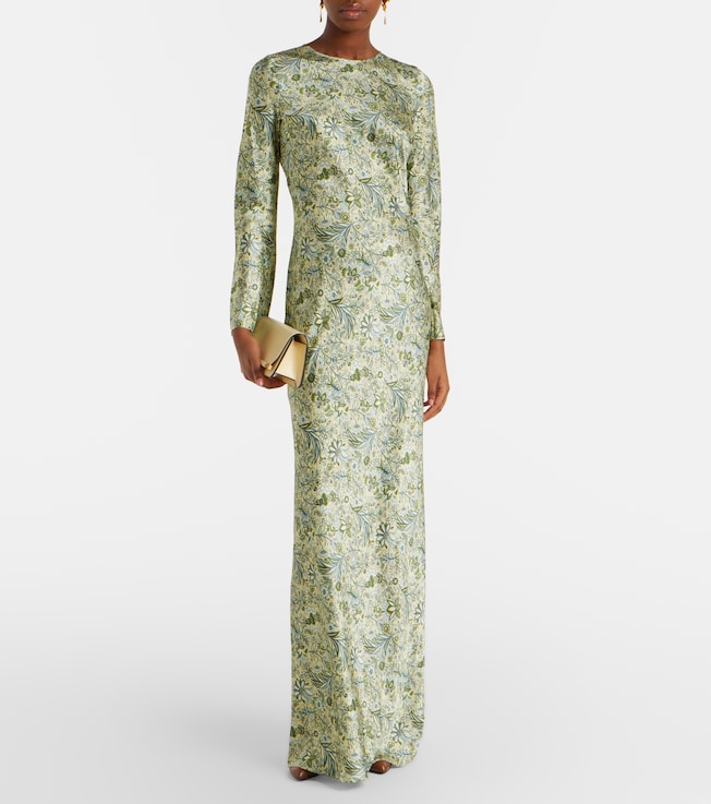 Veronica Beard Gemma printed silk-blend maxi dress