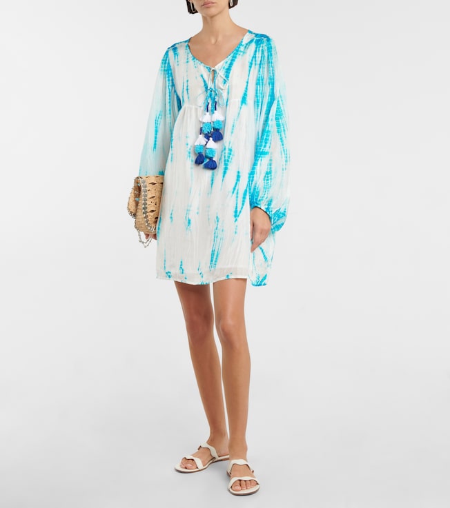 Anna Kosturova Tie-dye silk minidress
