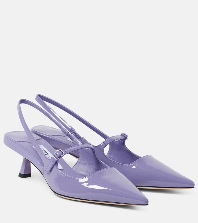 JIMMY CHOO Didi 45 patent leather slingback pumps