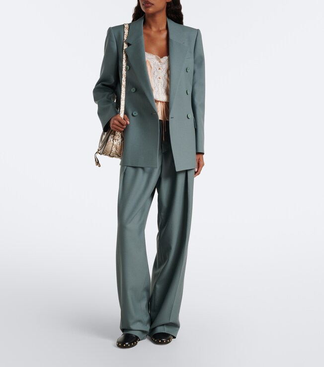 Chloé Chloé Double-breasted wool blazer