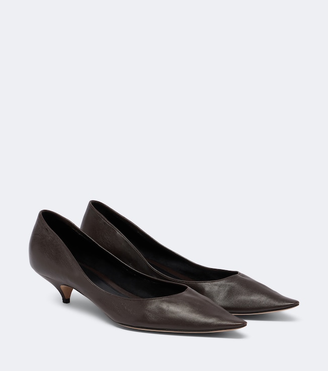 The Row Liisa Three leather pumps