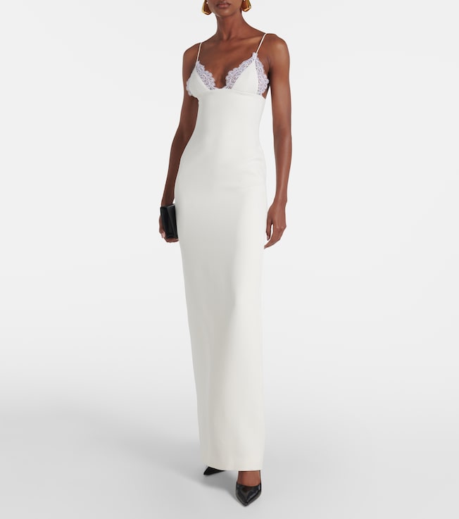 David Koma Bridal lace-trimmed gown