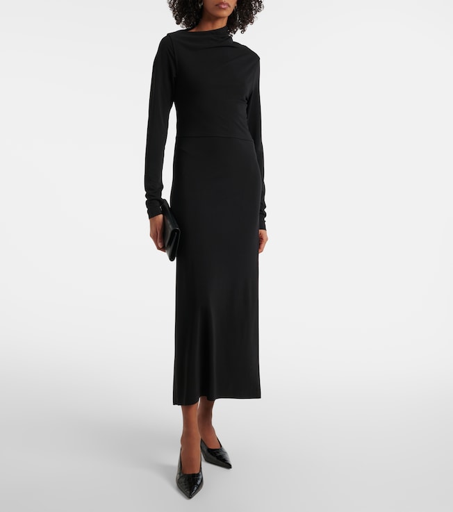 TOTEME Draped jersey maxi dress