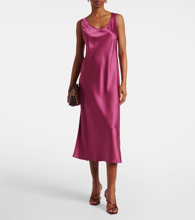 Max Mara Banjo silk satin midi dress
