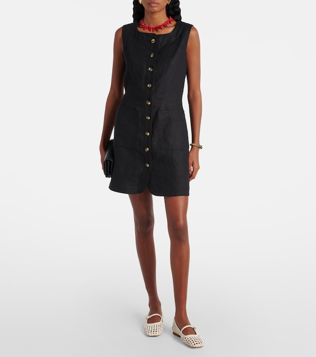 POSSE Emma linen minidress