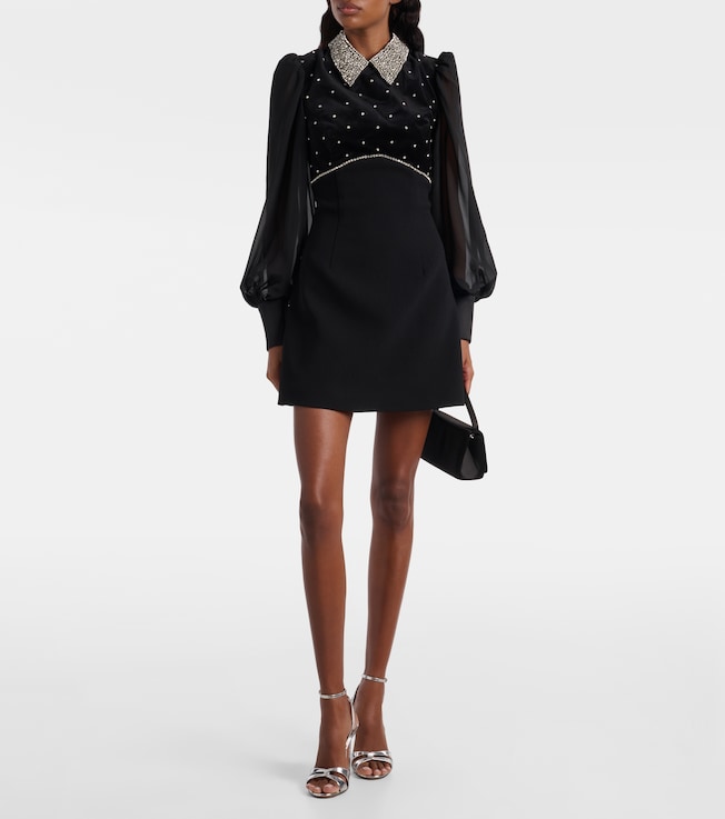 Rebecca Vallance Crystal-embellished minidress