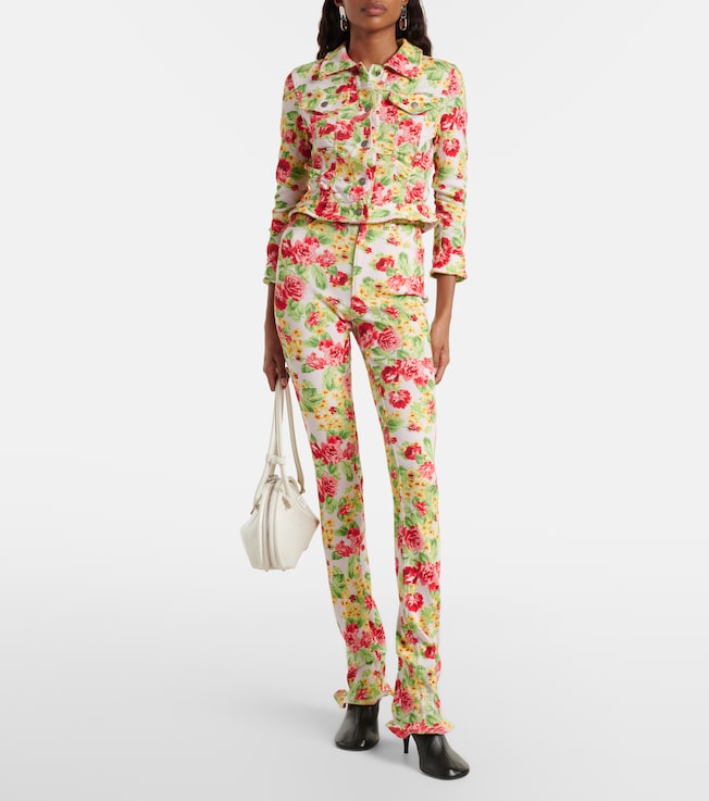 Acne Studios - Denim Used Flock Loose Fit Trousers | Plush
