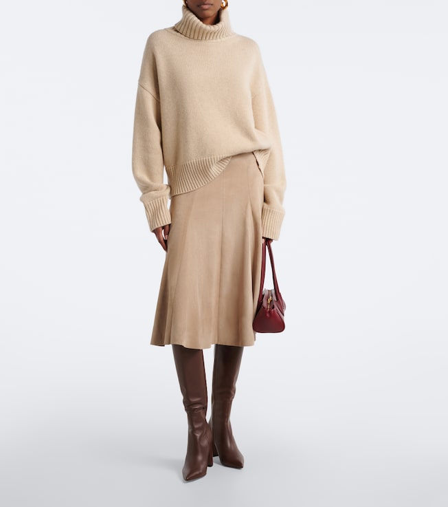 Stouls Sabrina suede midi skirt 