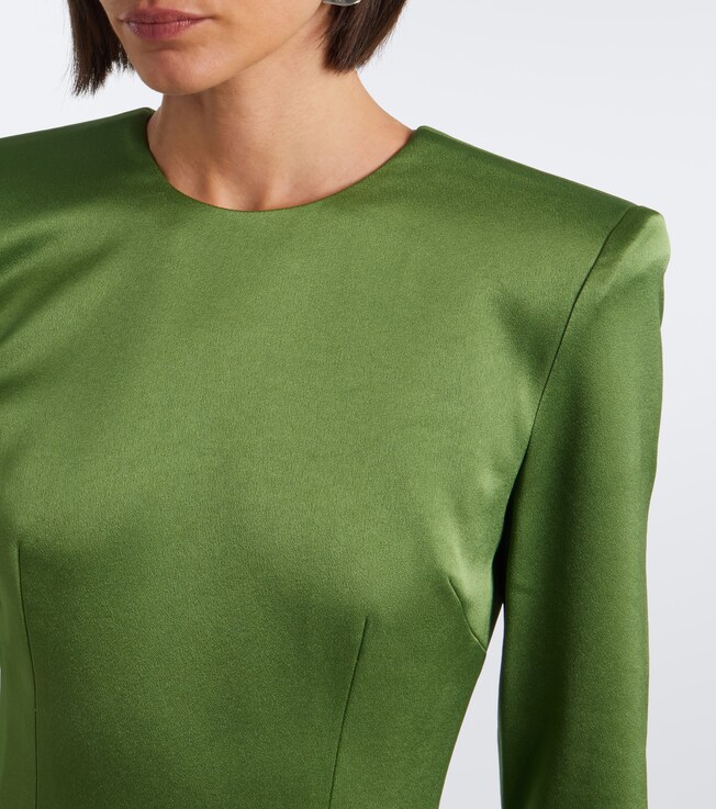 Alex Perry Alex Perry Draped crêpe satin midi dress