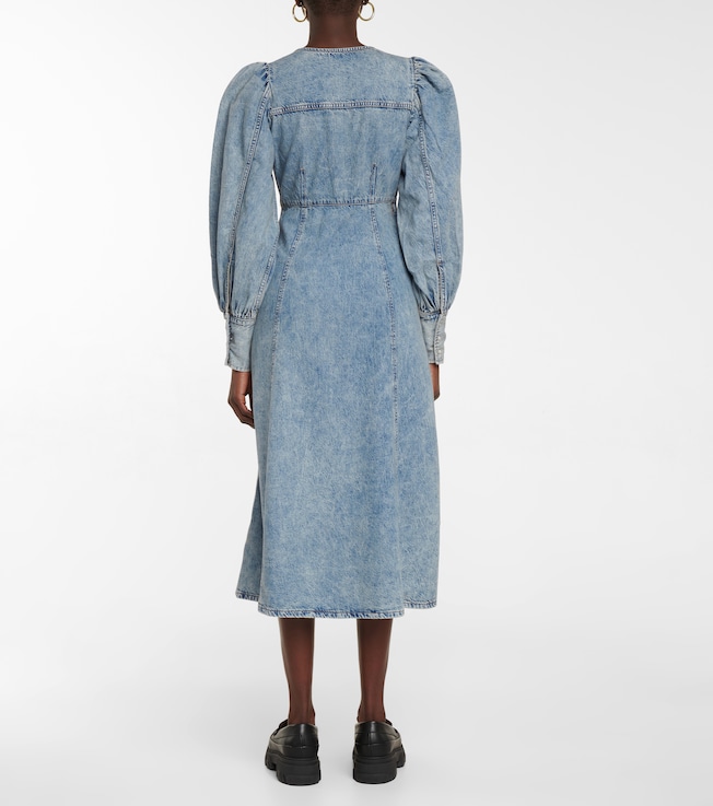 GANNI Ganni Denim midi dress