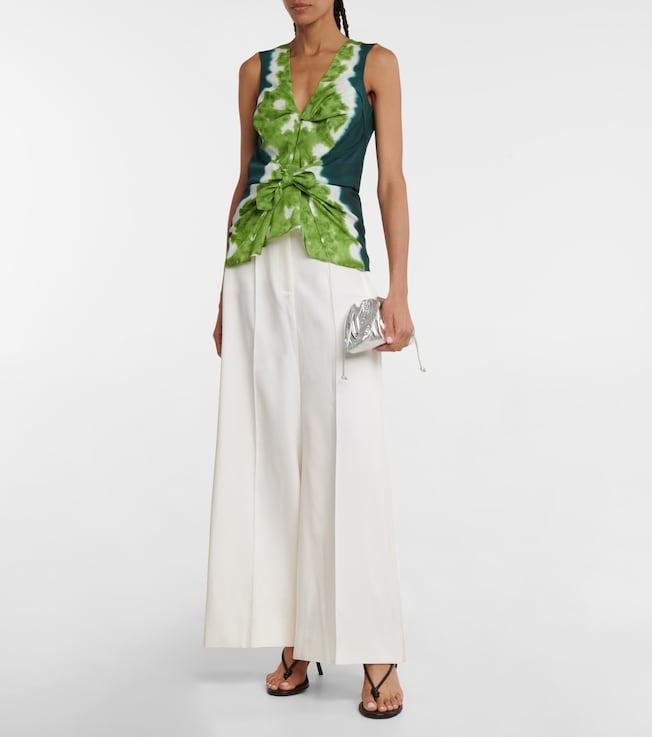 Altuzarra Pan tie-dye crêpe de chine top