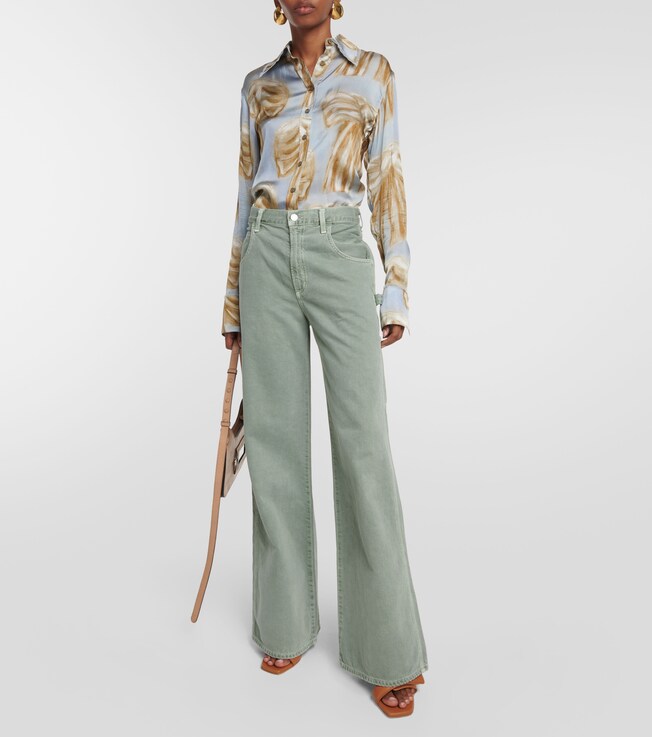 Mid-Rise Wide-Leg Jeans Magda | Agolde