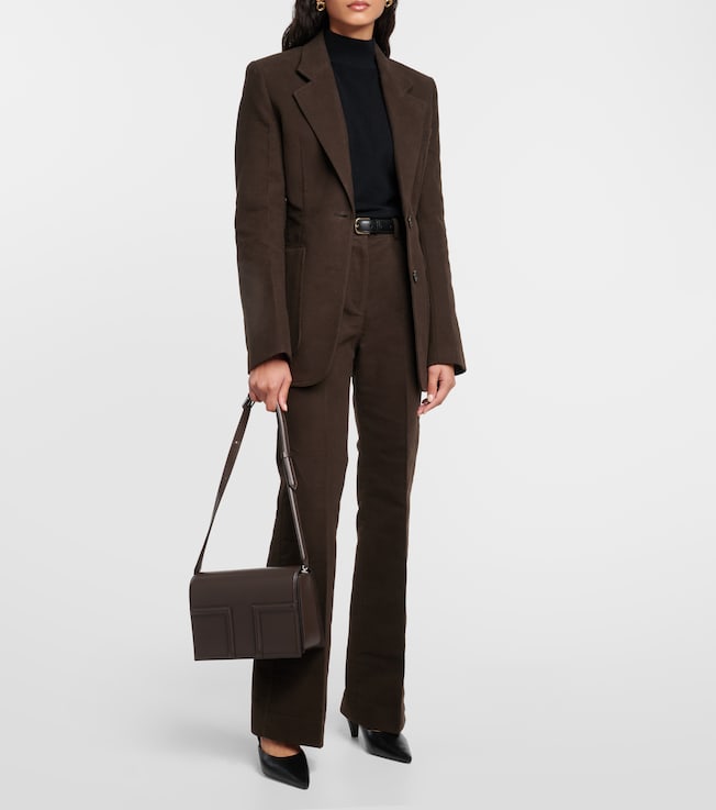 TOTEME Single-breasted cotton blazer