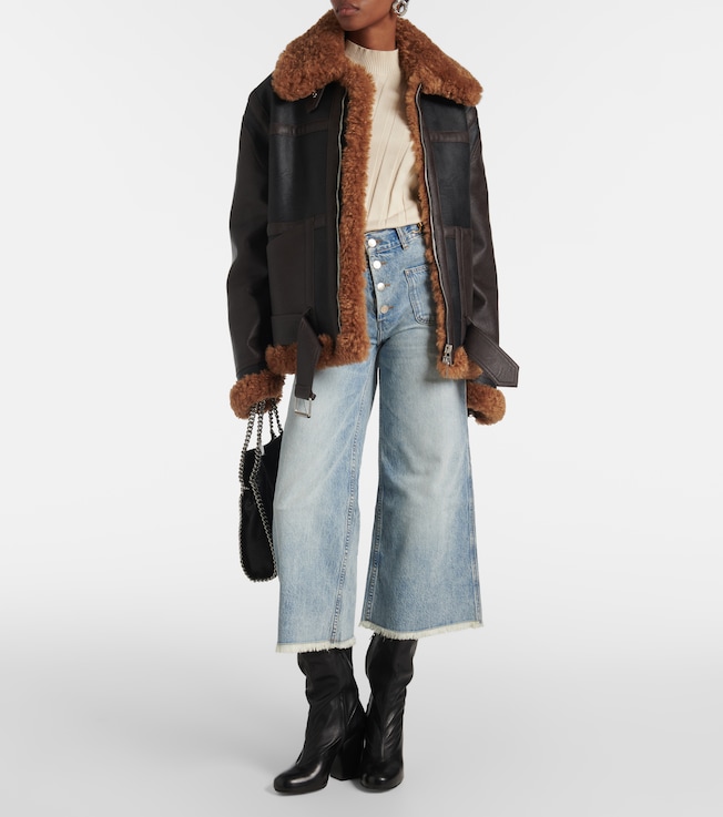 Stella McCartney High-rise cropped flared jeans