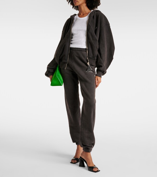 THE ATTICO Penny logo cotton sweatpants