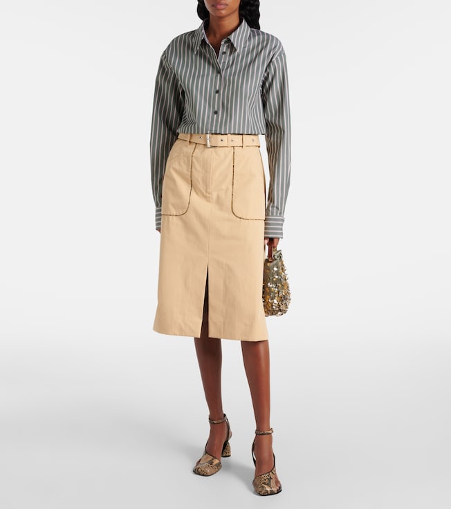 Dries Van Noten Striped cotton shirt