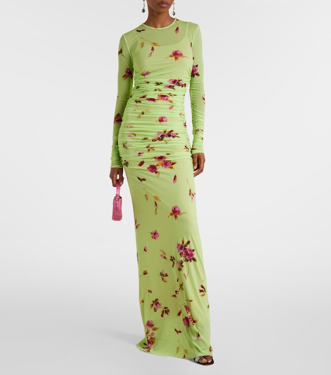 Blumarine Floral jersey maxi dress