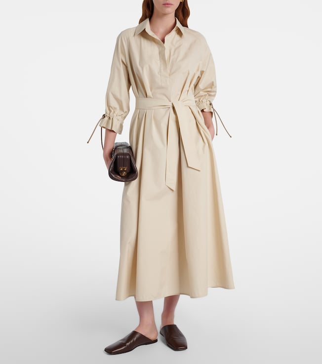 Max Mara Mirto oversized cotton poplin shirt dress