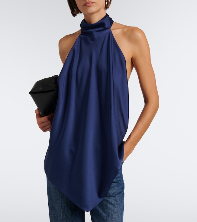 Stella McCartney Halterneck satin top