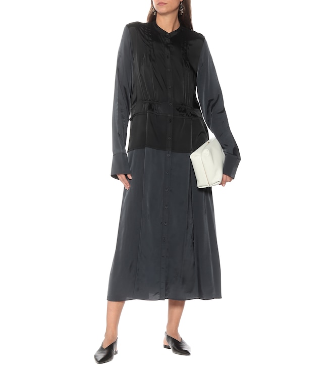 Jil Sander Stretch-twill midi dress