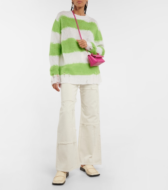 Acne Studios Striped distressed sweater