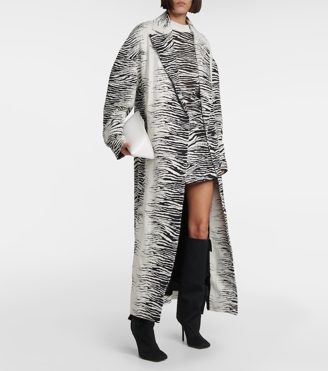 THE ATTICO Oversized cotton-blend coat