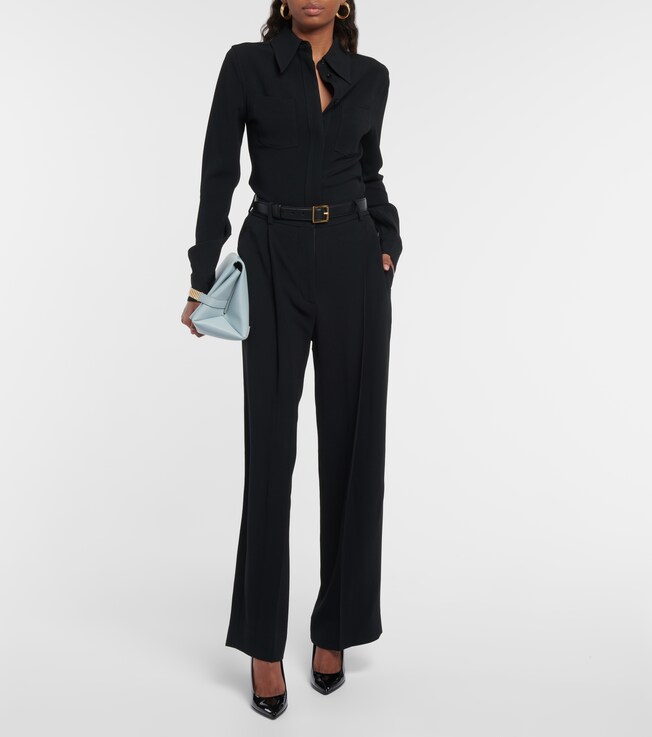 Victoria Beckham Pleated wide-leg pants