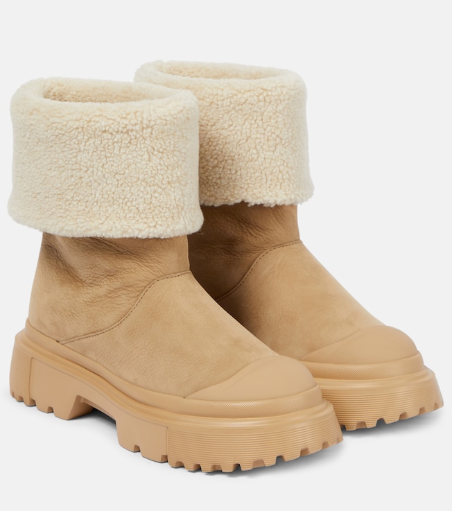 Hogan H619 suede ankle boots