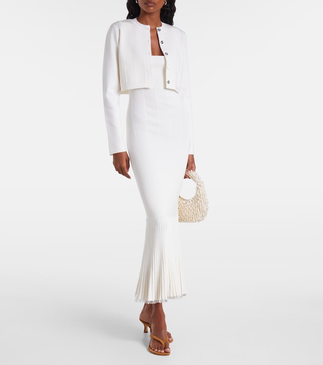 Galvan Atalanta beaded midi dress