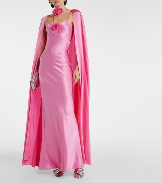 Rodarte Caped silk gown