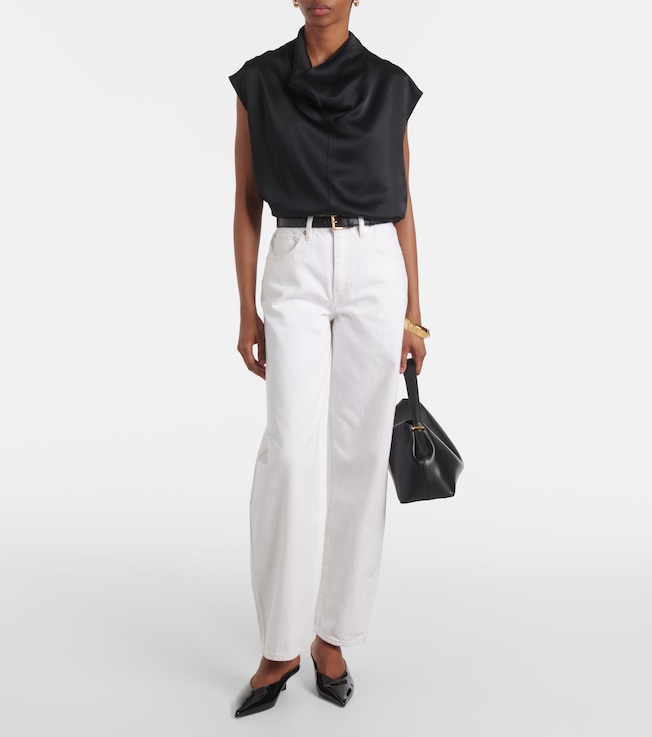 FRAME Low Slung barrel-leg jeans