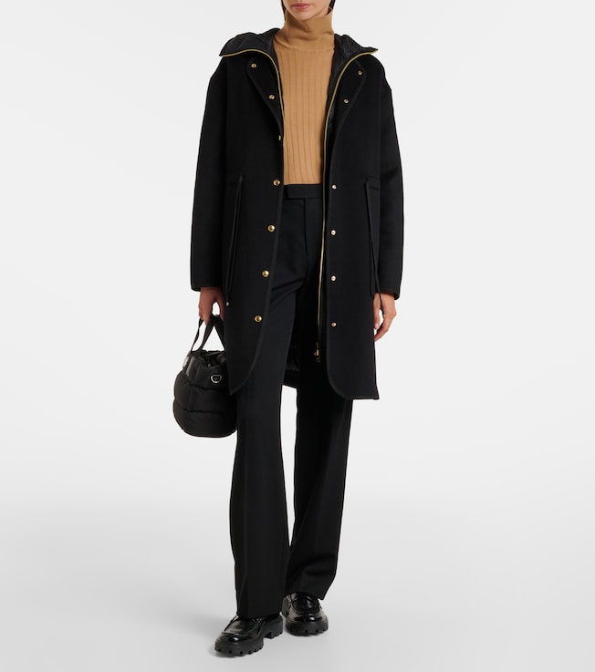 Moncler Bonreposse wool and cashmere down coat